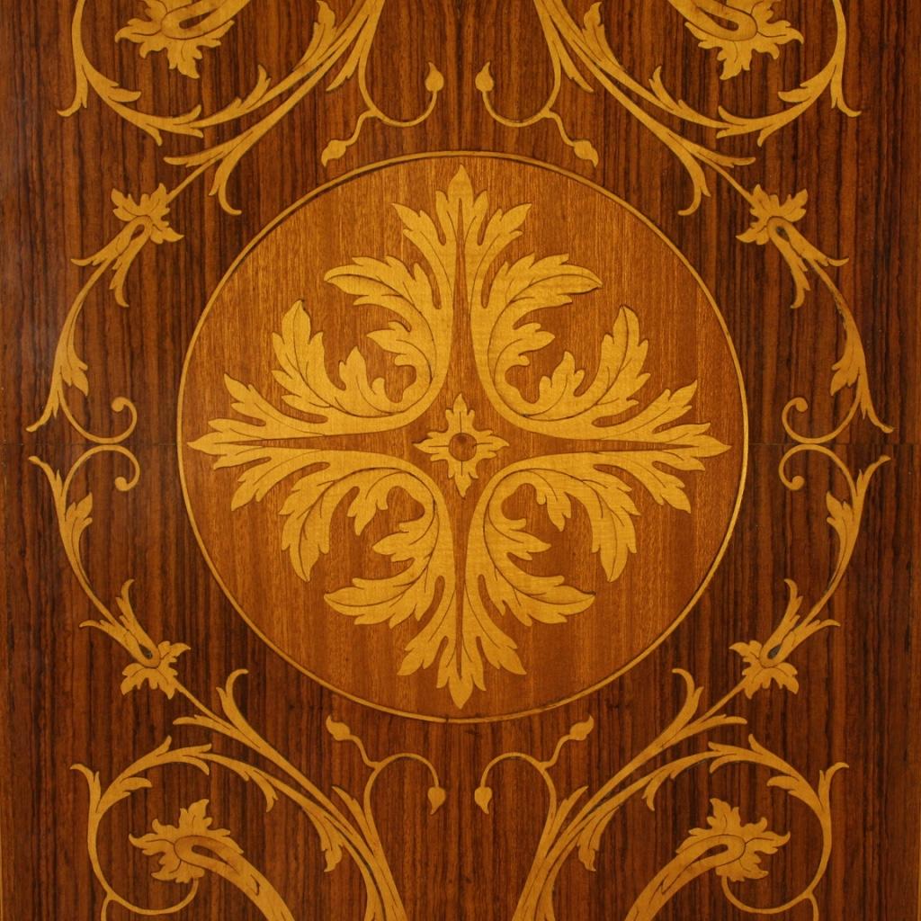 20th Century Inlaid Wood Louis XVI Style Italian Trumeau Desk, 1970 8