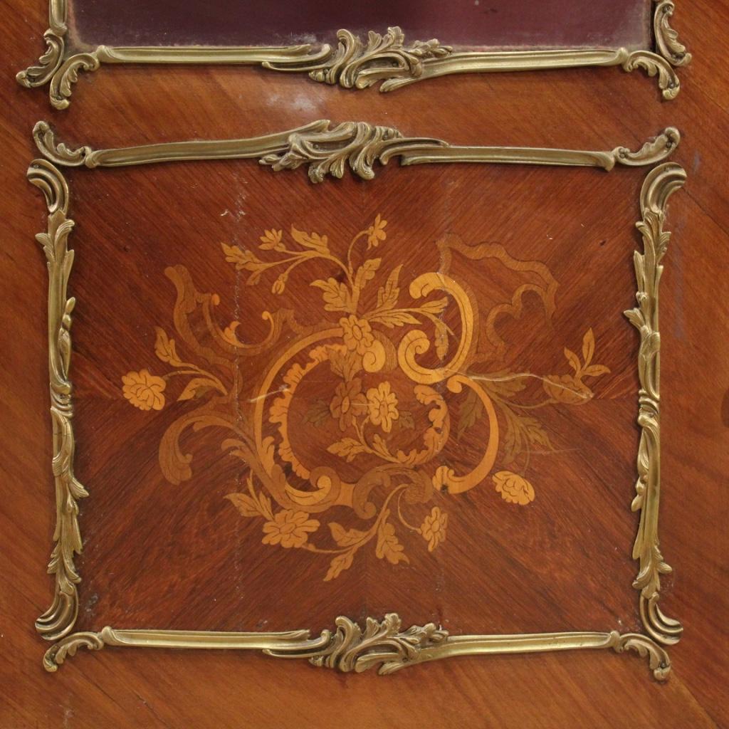 20th Century Inlaid Wood Napoleon III Style French Showcase, 1920 1