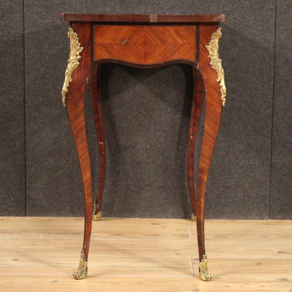 20th Century Inlaid Wood Napoleon III Style French Writing Table, 1920 For Sale 5