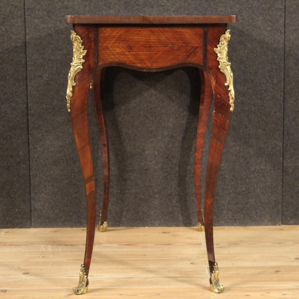 20th Century Inlaid Wood Napoleon III Style French Writing Table, 1920 For Sale 3
