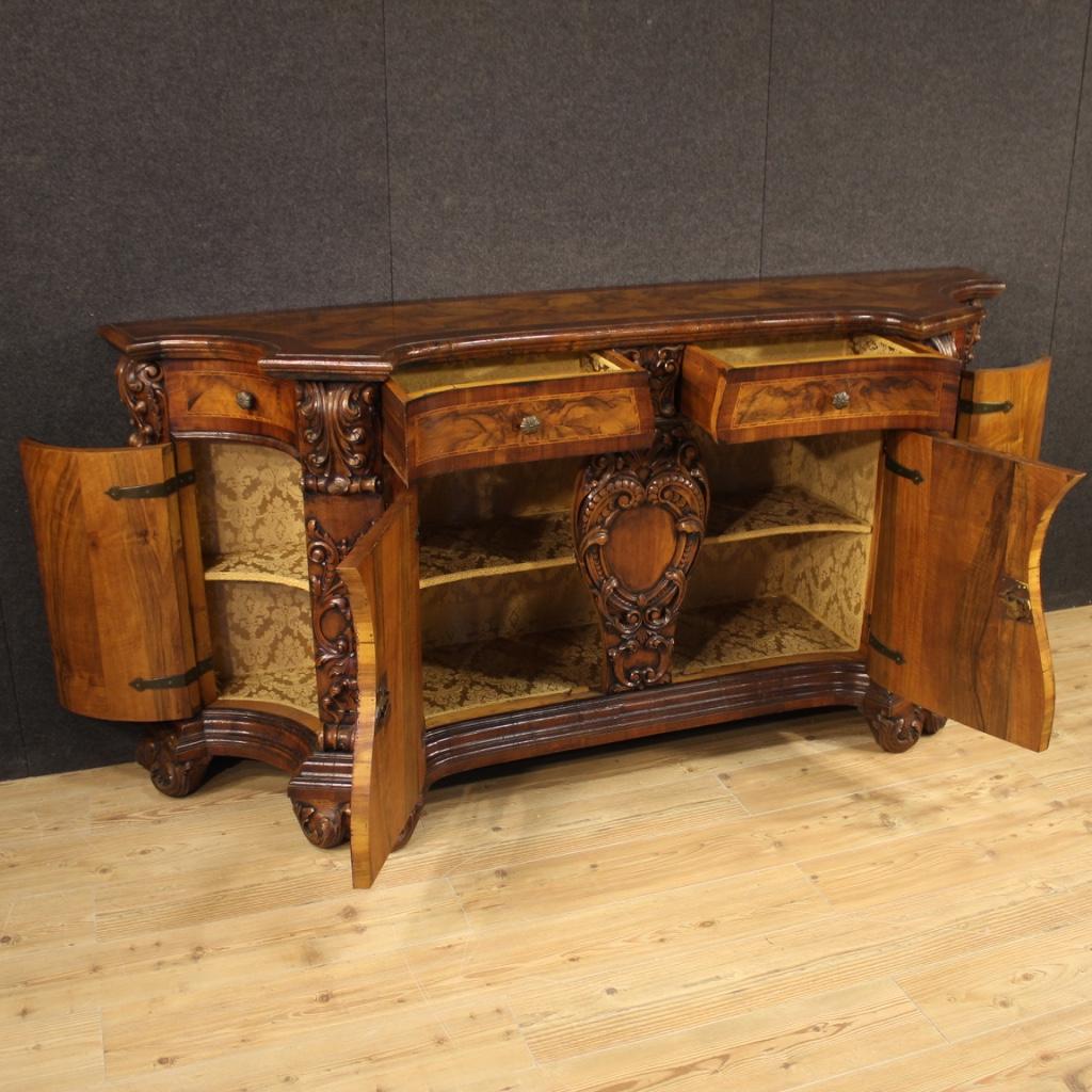 20th Century Inlaid Wood Renaissance Style Italian Sideboard, 1950 2