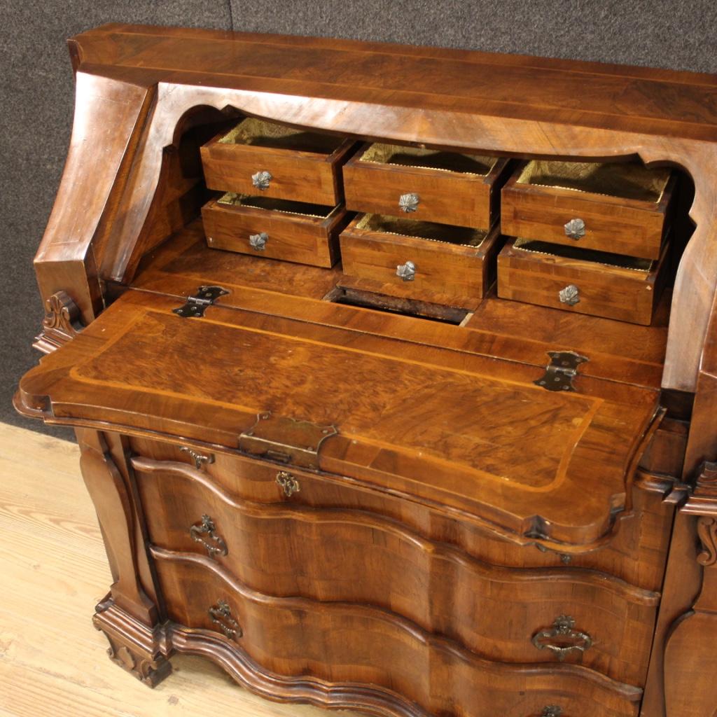 20th Century Inlaid Wood Venetian Bureau Desk, 1960 2