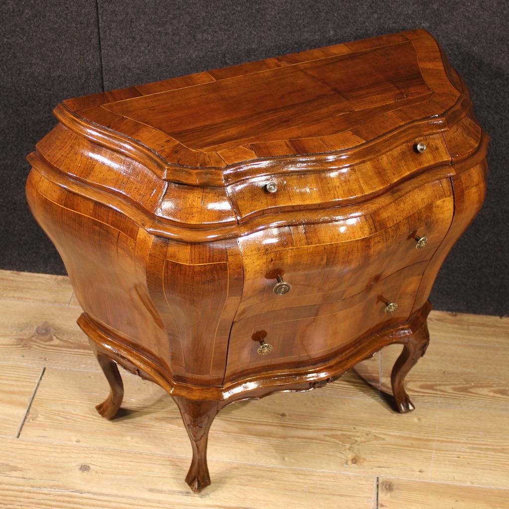 Comò veneziano in legno intarsiato del XX secolo, 1950 in vendita 4