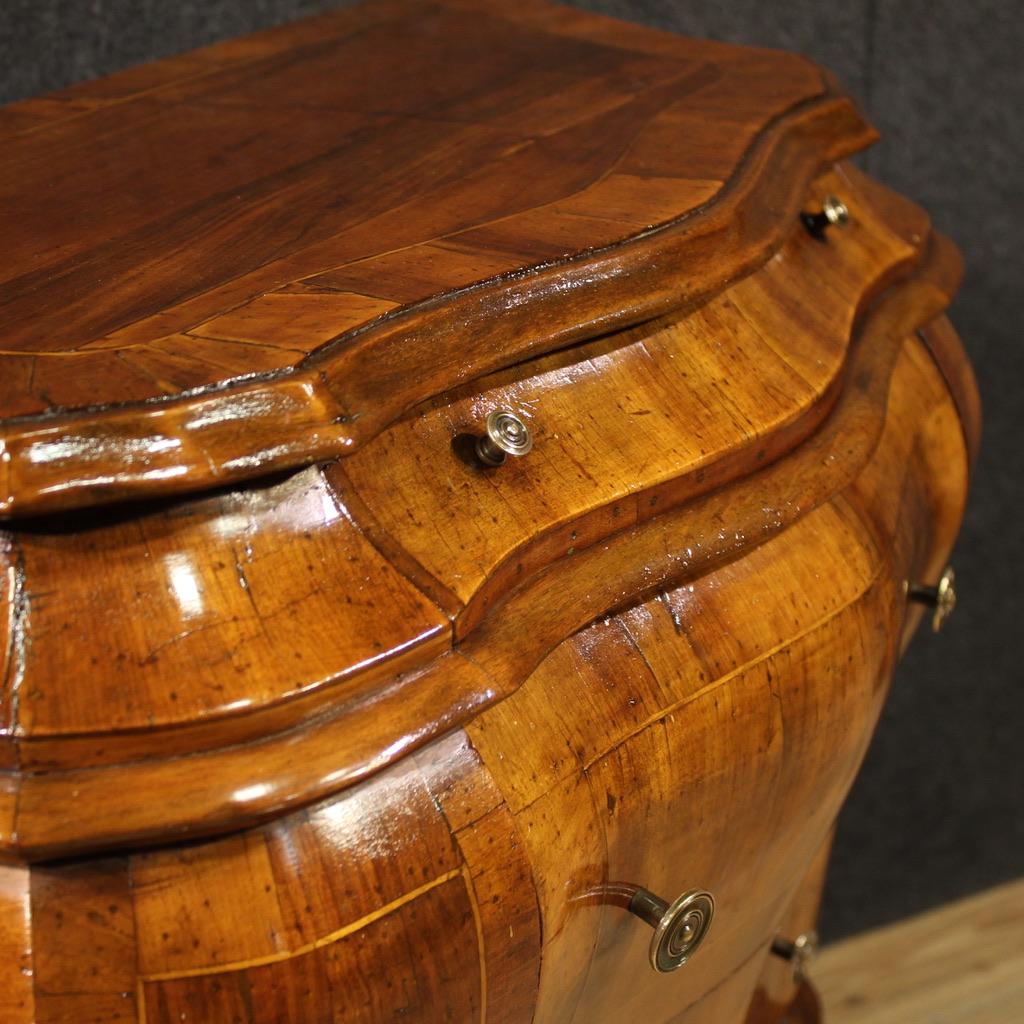 Comò veneziano in legno intarsiato del XX secolo, 1950 in vendita 5