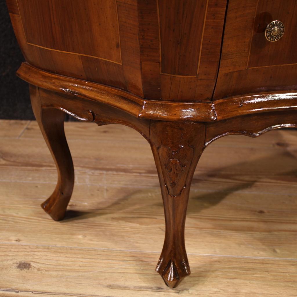 Comò veneziano in legno intarsiato del XX secolo, 1950 in vendita 6