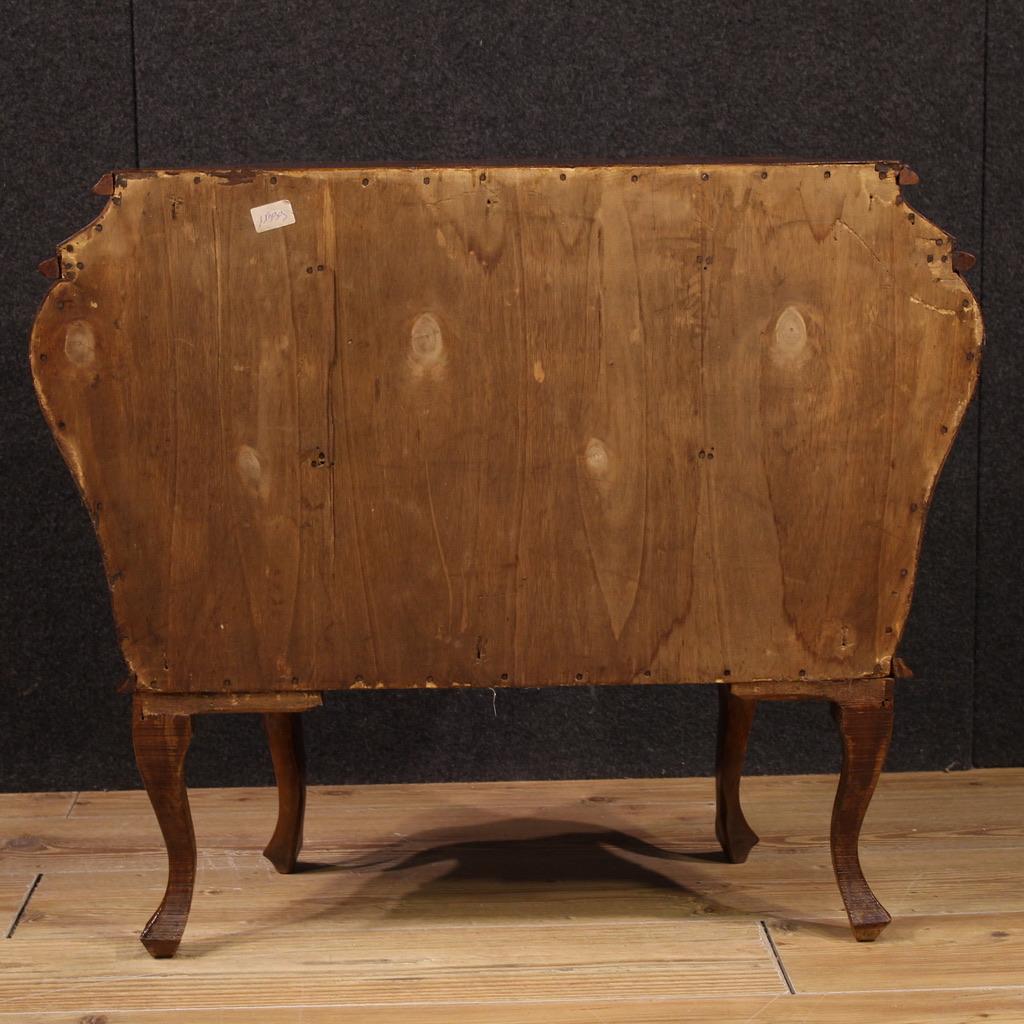 Metà XX secolo Comò veneziano in legno intarsiato del XX secolo, 1950 in vendita
