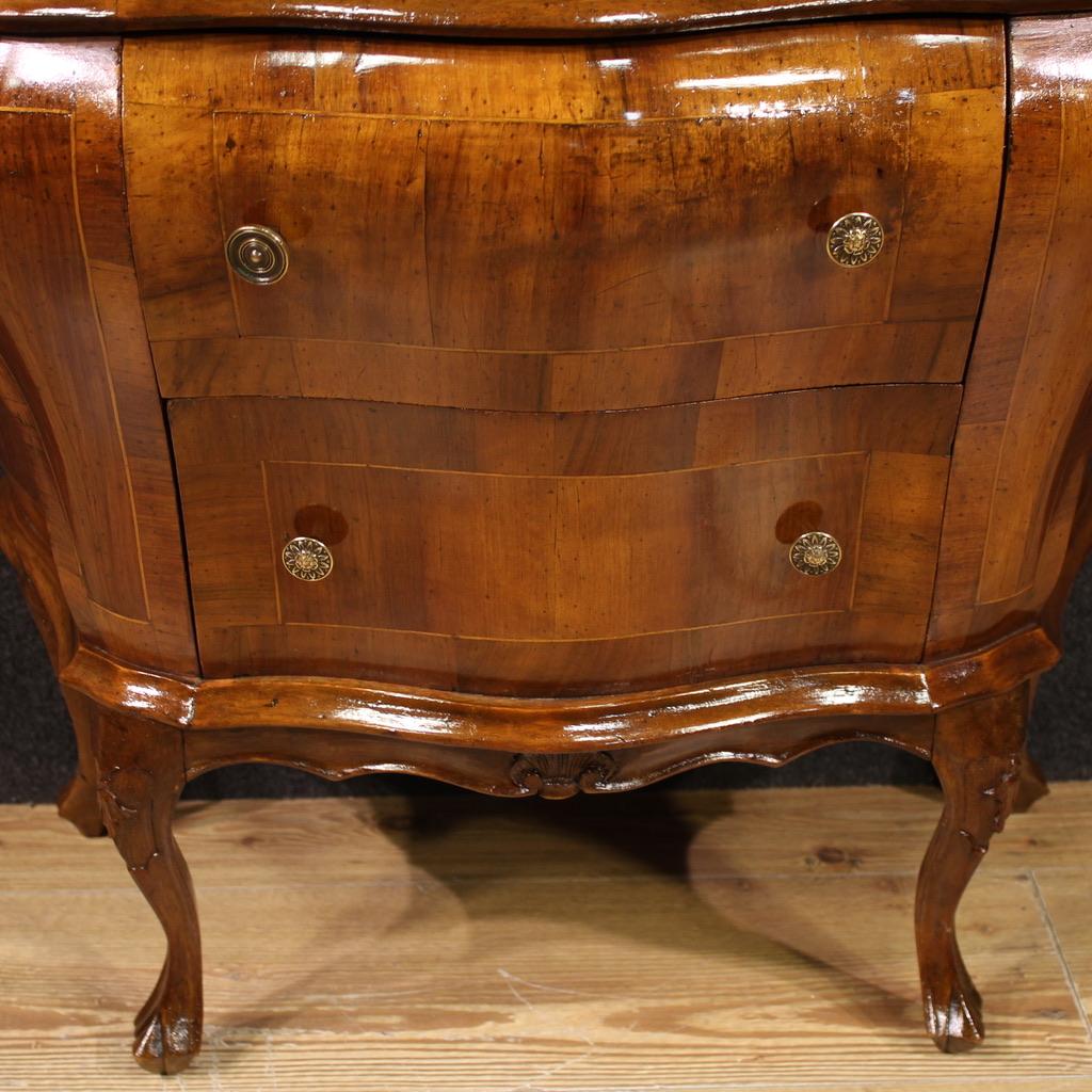 Comò veneziano in legno intarsiato del XX secolo, 1950 in vendita 2