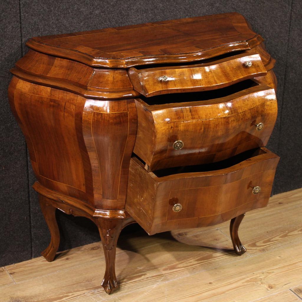 Comò veneziano in legno intarsiato del XX secolo, 1950 in vendita 3