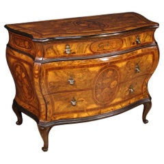 20th Century Inlaid Wood Venetian Lombard Chest Of Drawers, 1940