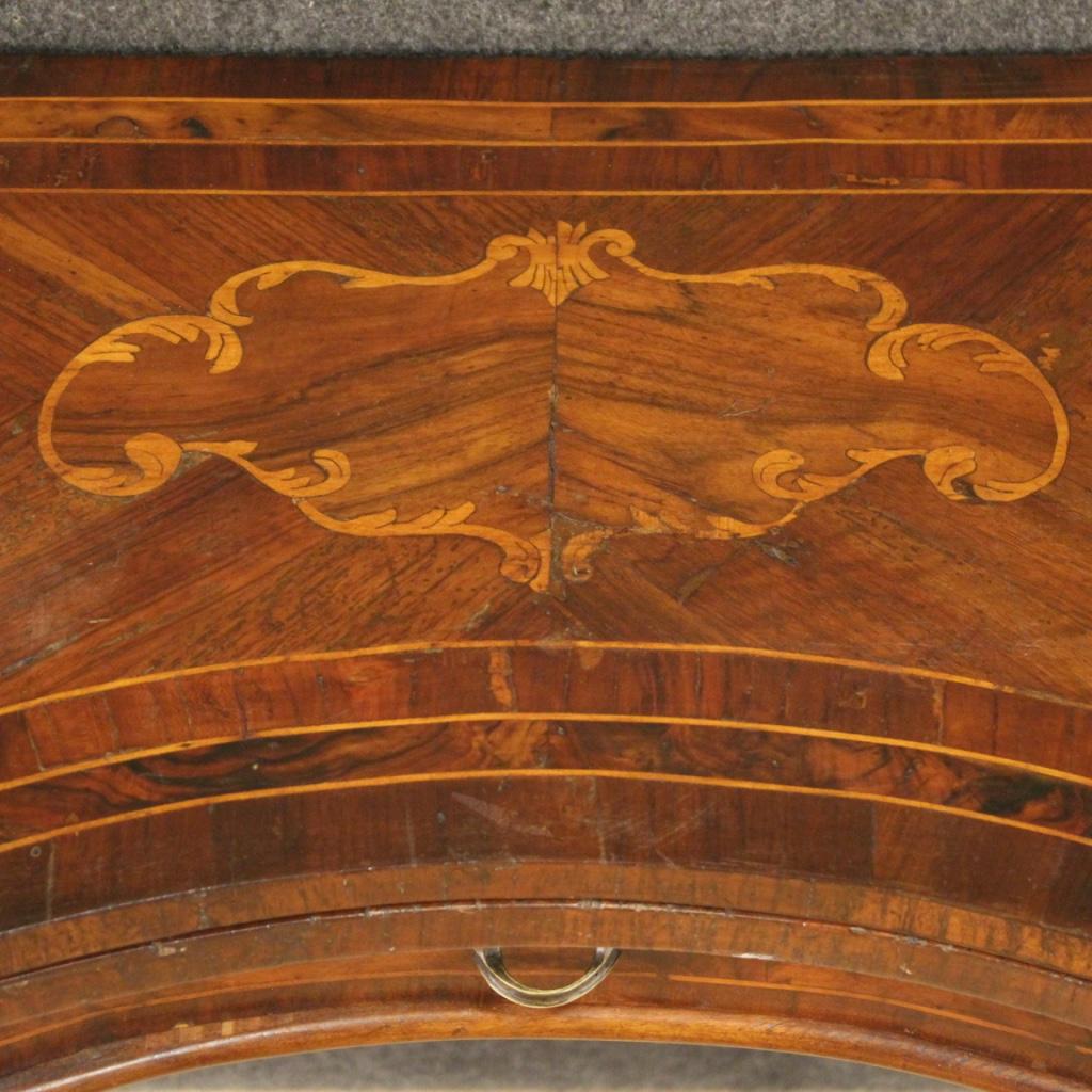 20th Century Inlaid Wood Venetian Openable Game Table, 1960 In Good Condition In Vicoforte, Piedmont