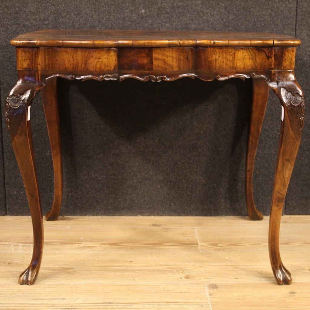 20th Century Inlaid Wood Venetian Side Table, 1960 4