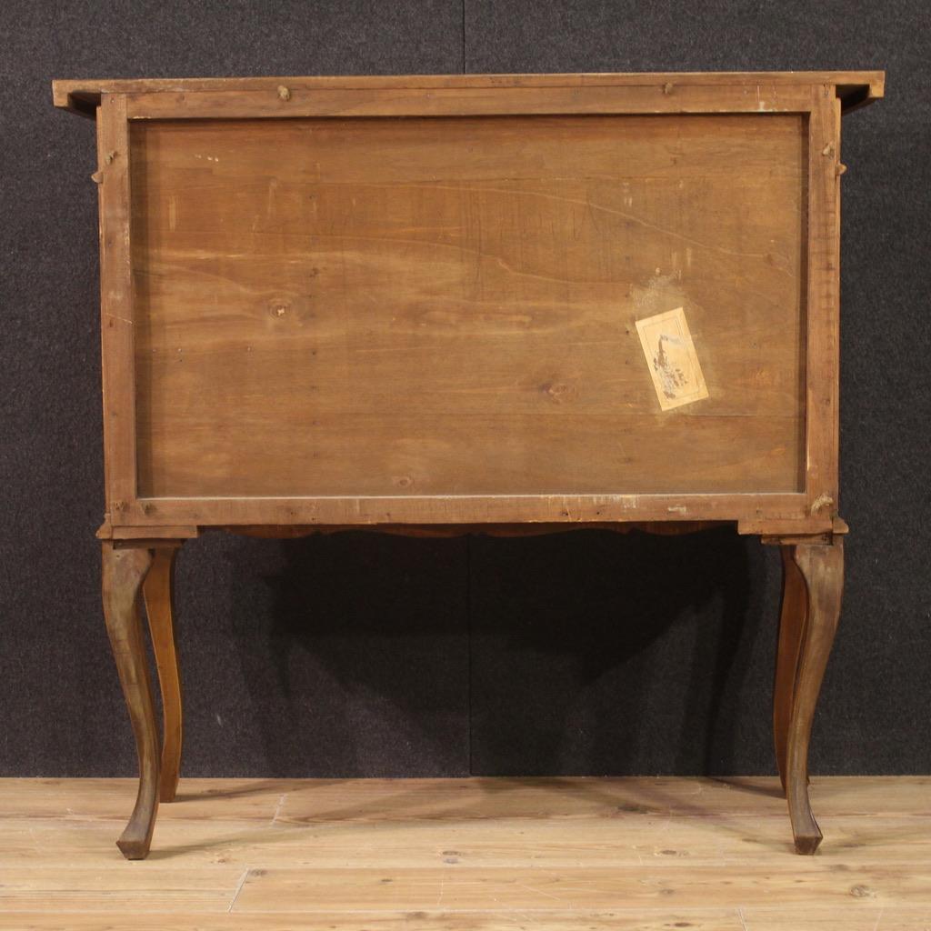 20th Century Inlaid Wood Venetian Sideboard, 1960s For Sale 3