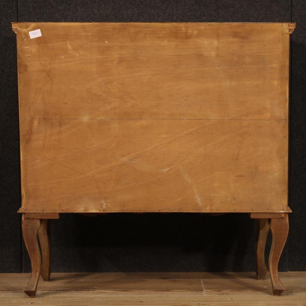 20th Century Inlaid Wood Venetian Sideboard Cabinet, 1960 4