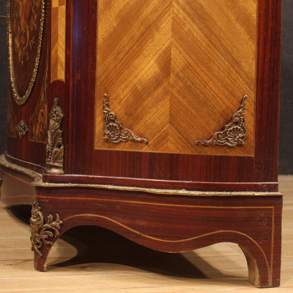 20th Century Inlaid Wood with Marble-Top French Napoleon III Style Sideboard 8