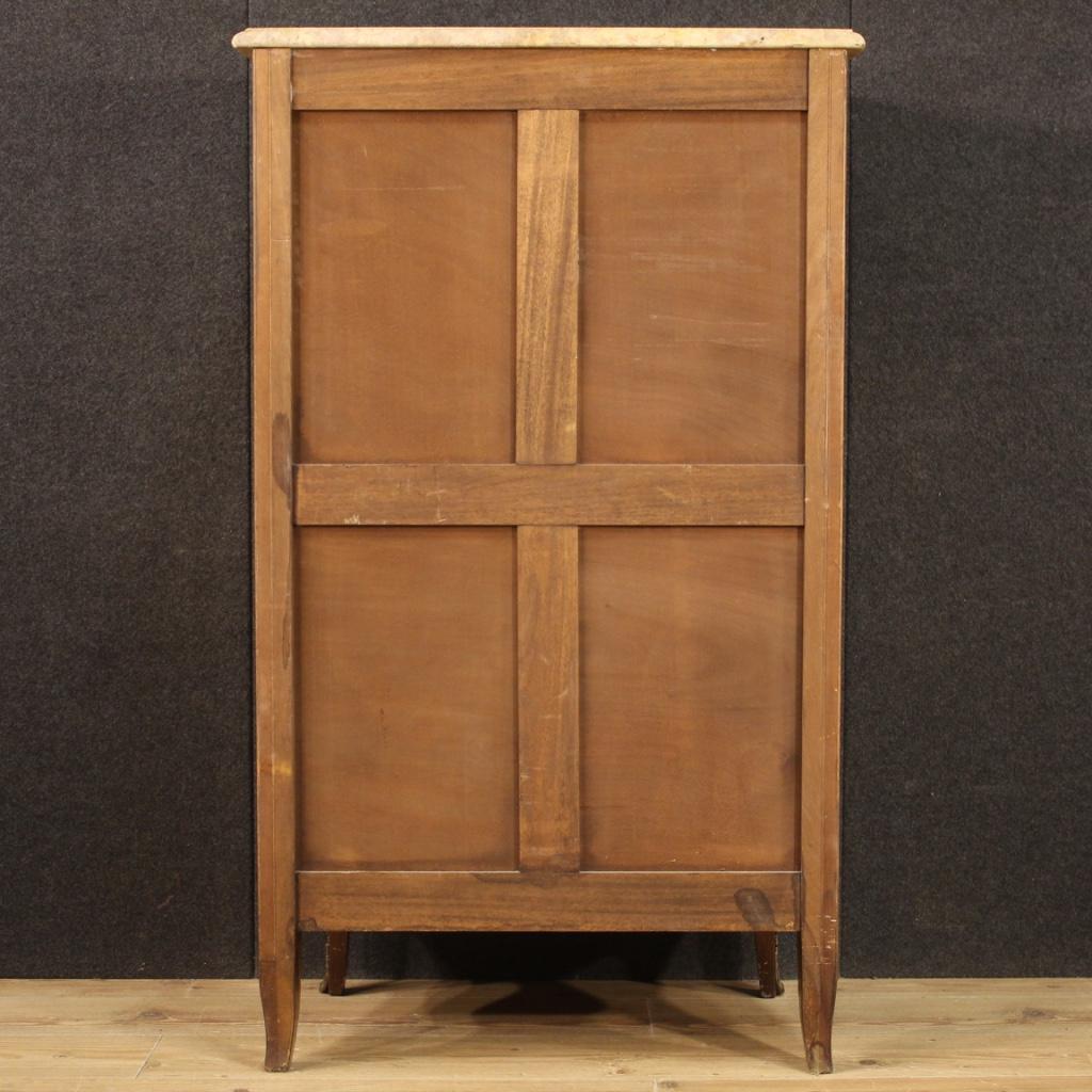 20th Century Inlaid Wood with Marble Top French Secretaire, 1970 6
