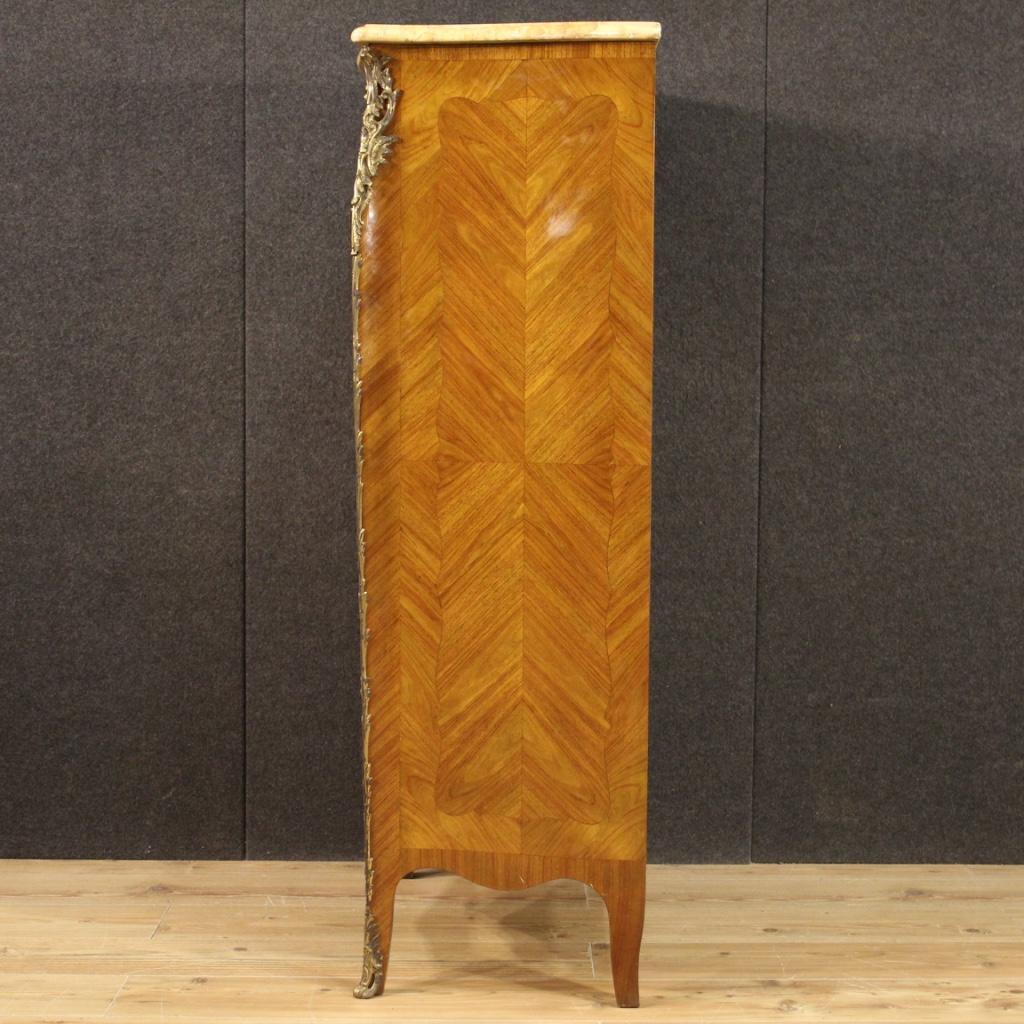 20th Century Inlaid Wood with Marble Top French Secretaire, 1970 7