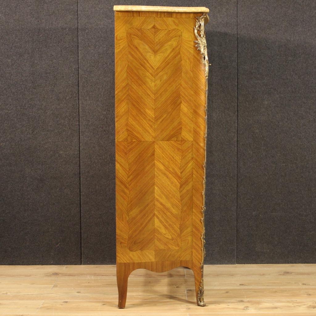 20th Century Inlaid Wood with Marble Top French Secretaire, 1970 5