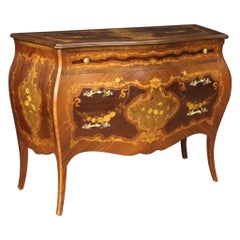 Italienische Kommode mit Intarsien aus Holz des 20. Jahrhunderts, 1960
