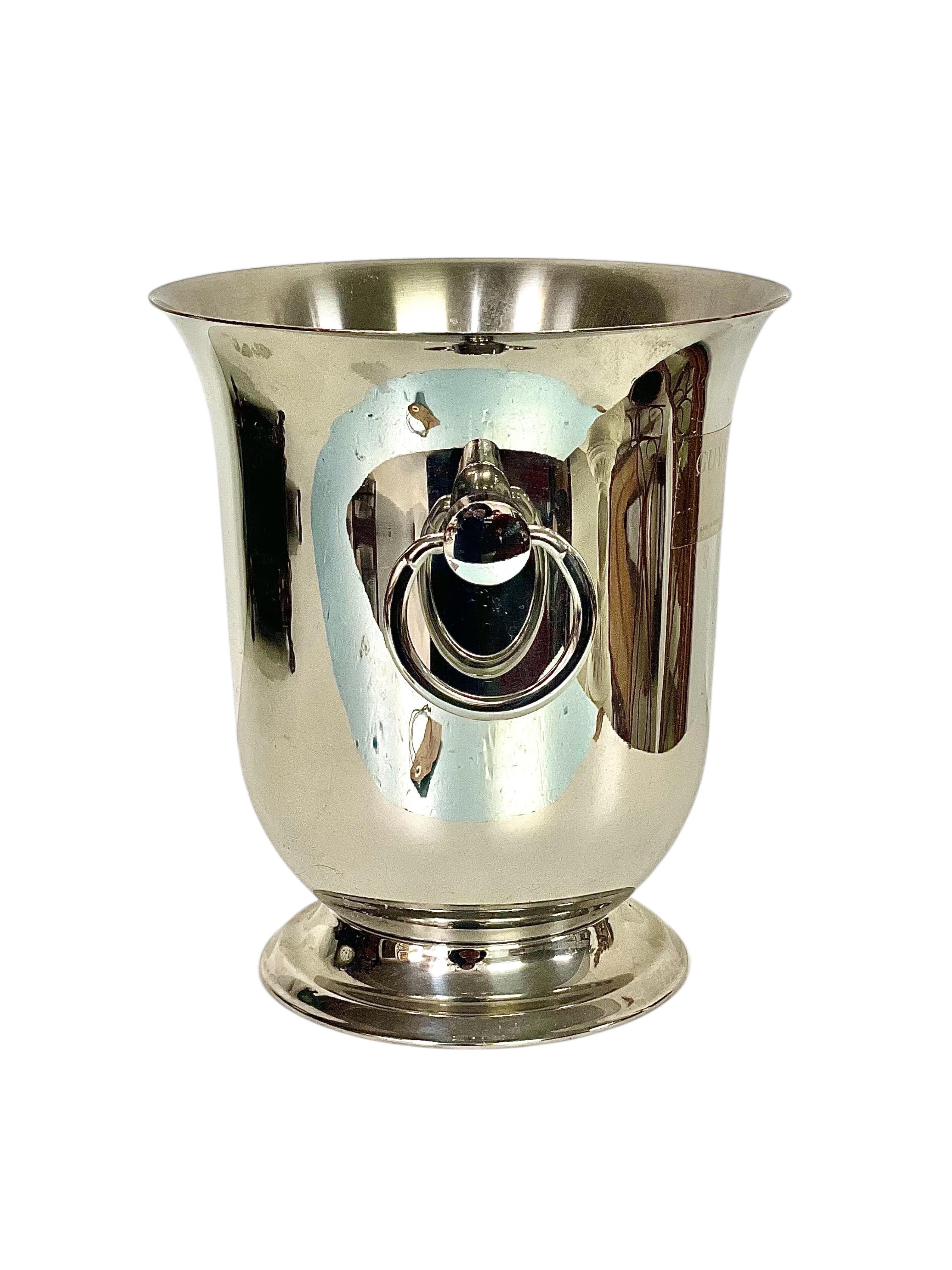 Silver-Plated Champagne Bucket by Guy Degrenne For Sale 4