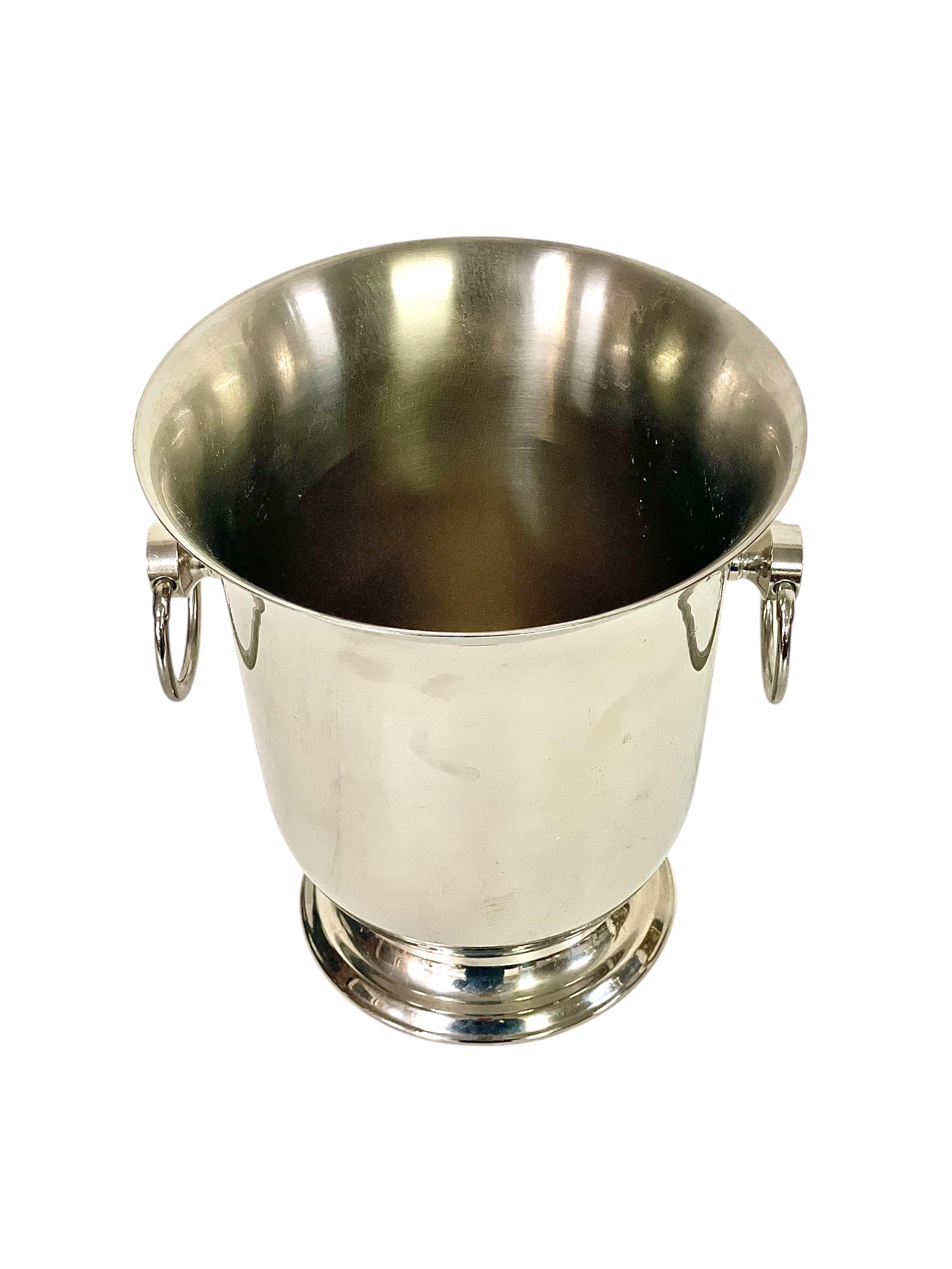 Silver-Plated Champagne Bucket by Guy Degrenne For Sale 5