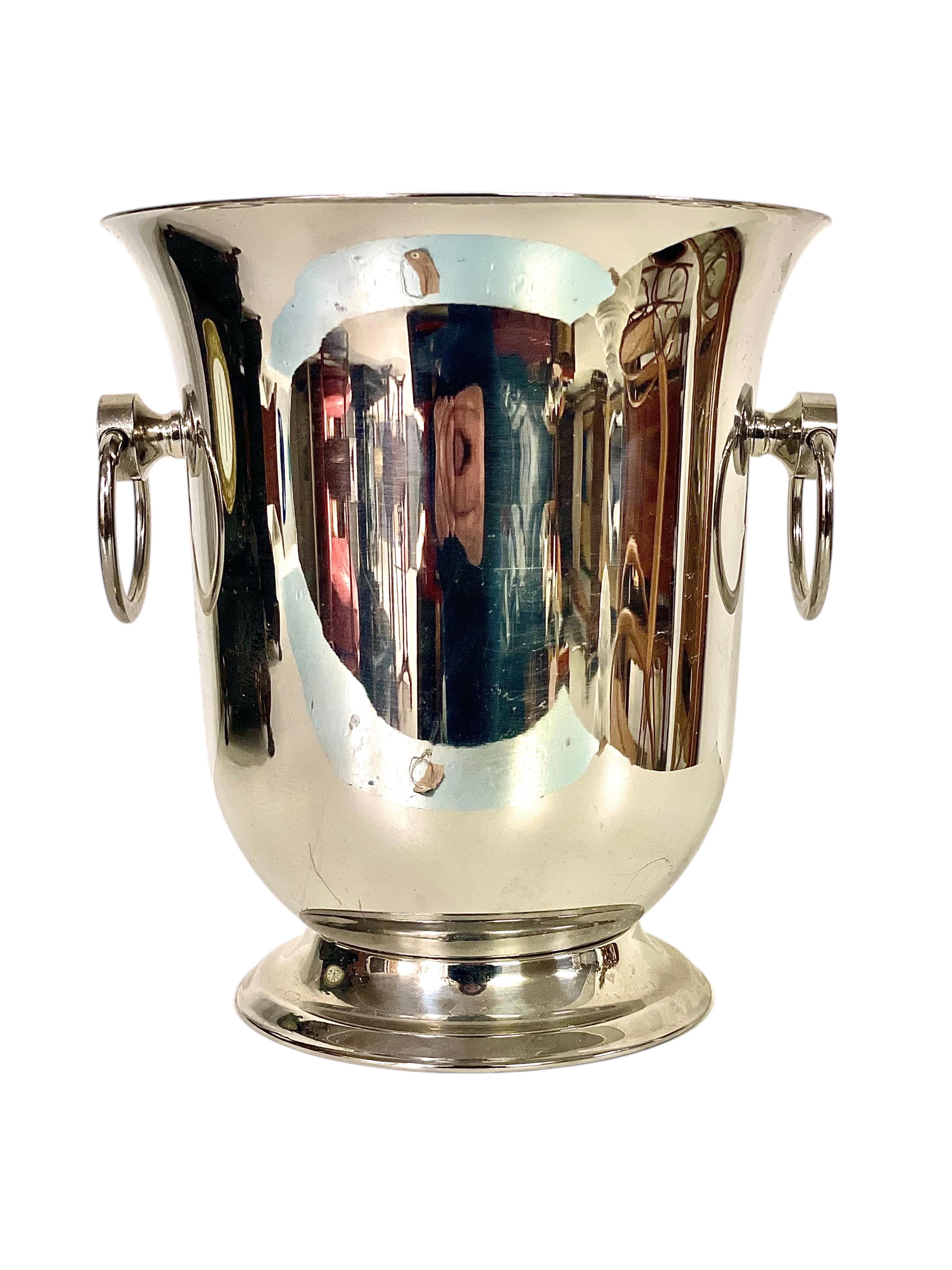 Silver-Plated Champagne Bucket by Guy Degrenne For Sale 6