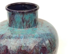 20th Century Iridescent Glazed Earthenware Vase by Primavera