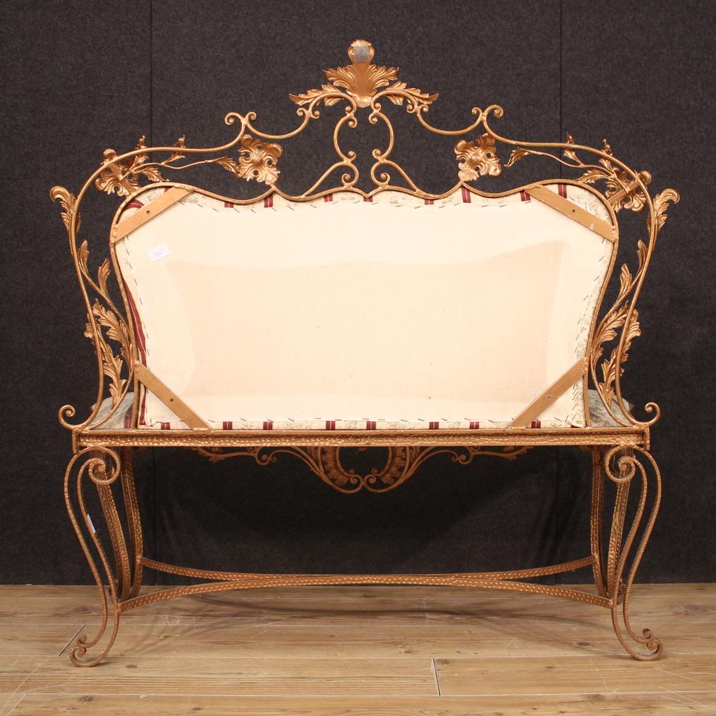 20th Century Iron and Fabric Italian Design Pier Luigi Colli Sofa, 1960 en venta 1