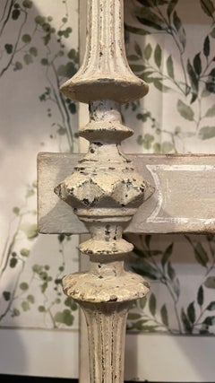 20th Century Iron Bookcase in White Color