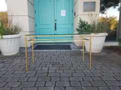 20th Century Iron Console with Glass Top, Probably Custom Made