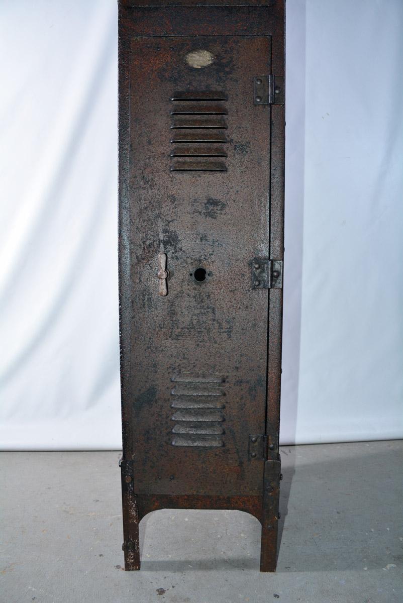 Machine-Made 20th Century Iron Gym or School Locker