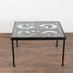 20th Century Iron Side Table or Coffee Table Made from Old Fence