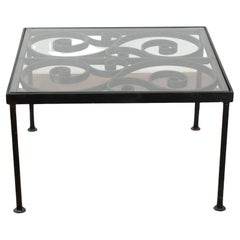 20th Century Iron Side Table or Coffee Table Made from Old Fence