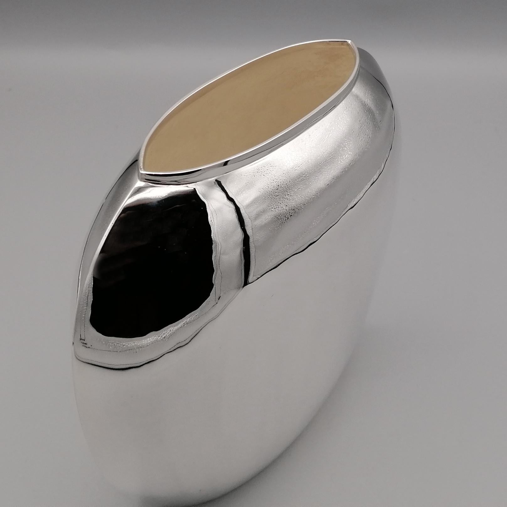 20th Century Italian Solid Silver Vase For Sale 2