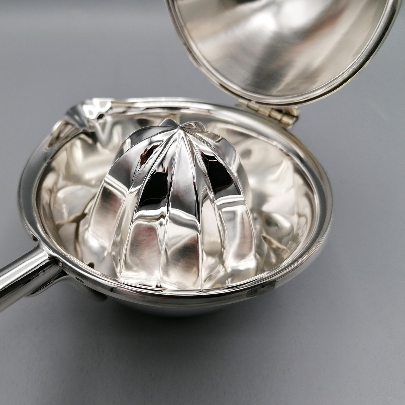Exprimidor de plata de ley Italia del siglo XX en venta 5