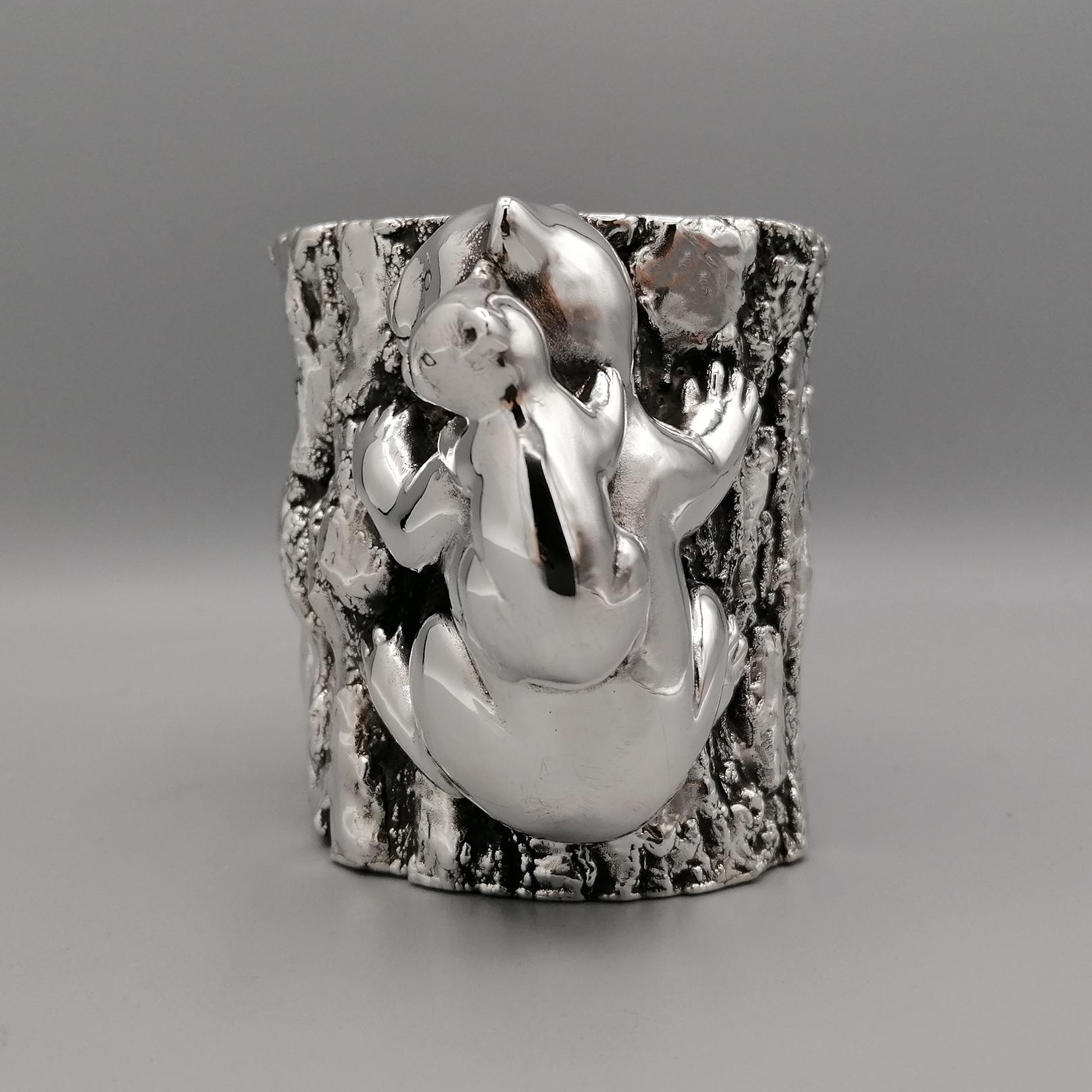 20th Century Italy Sterling Silver Mud with Koala and puppy For Sale 9