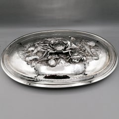 20th Century Italiam Solid Silver Serving Fish and Shellfish Dish