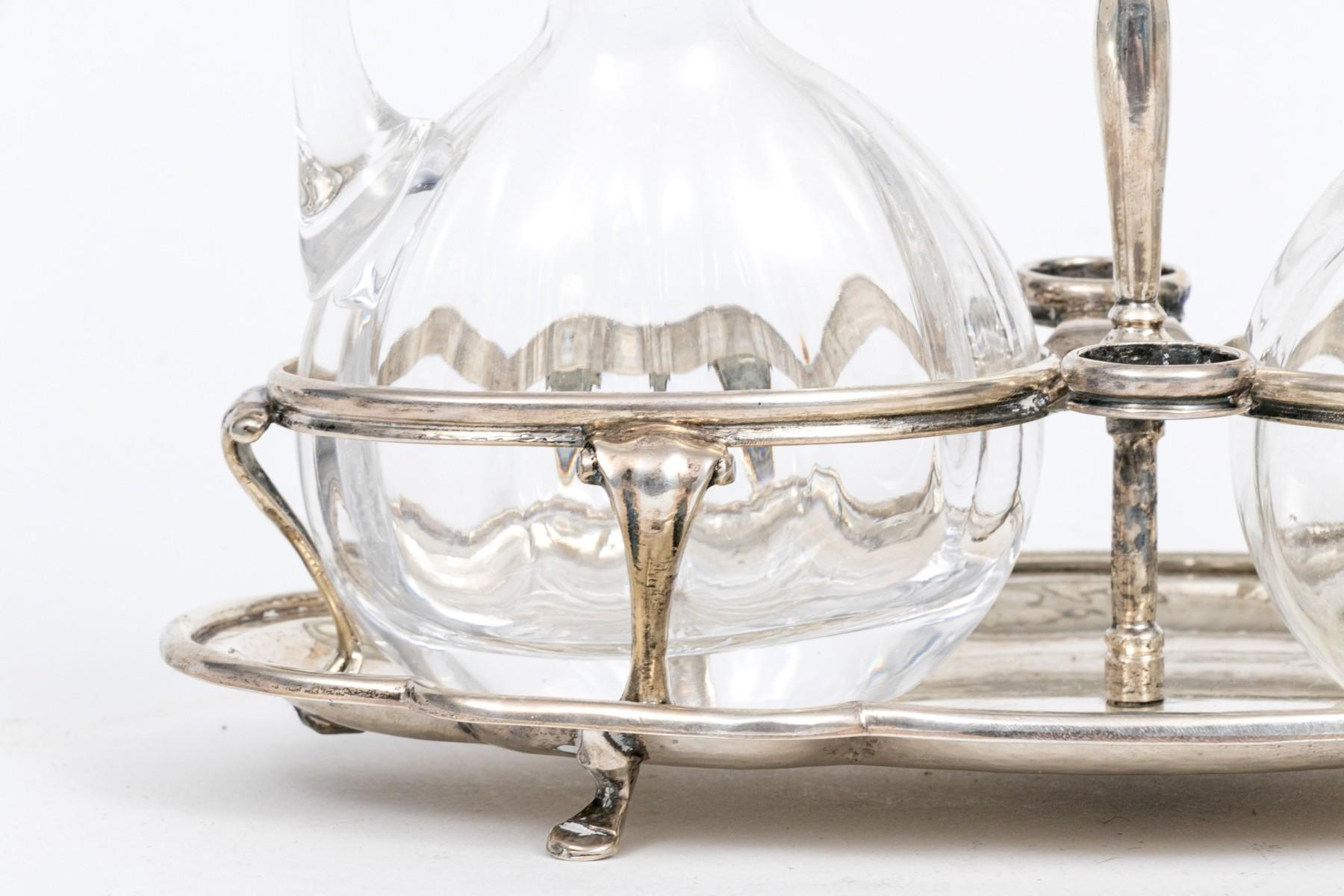 20. Jahrhundert Italienisch 800 Silver Cruet Set (Silber) im Angebot