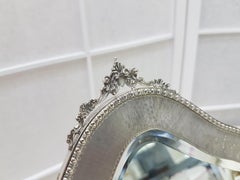 20th Century Italian 800 Solid Silver Table Mirror