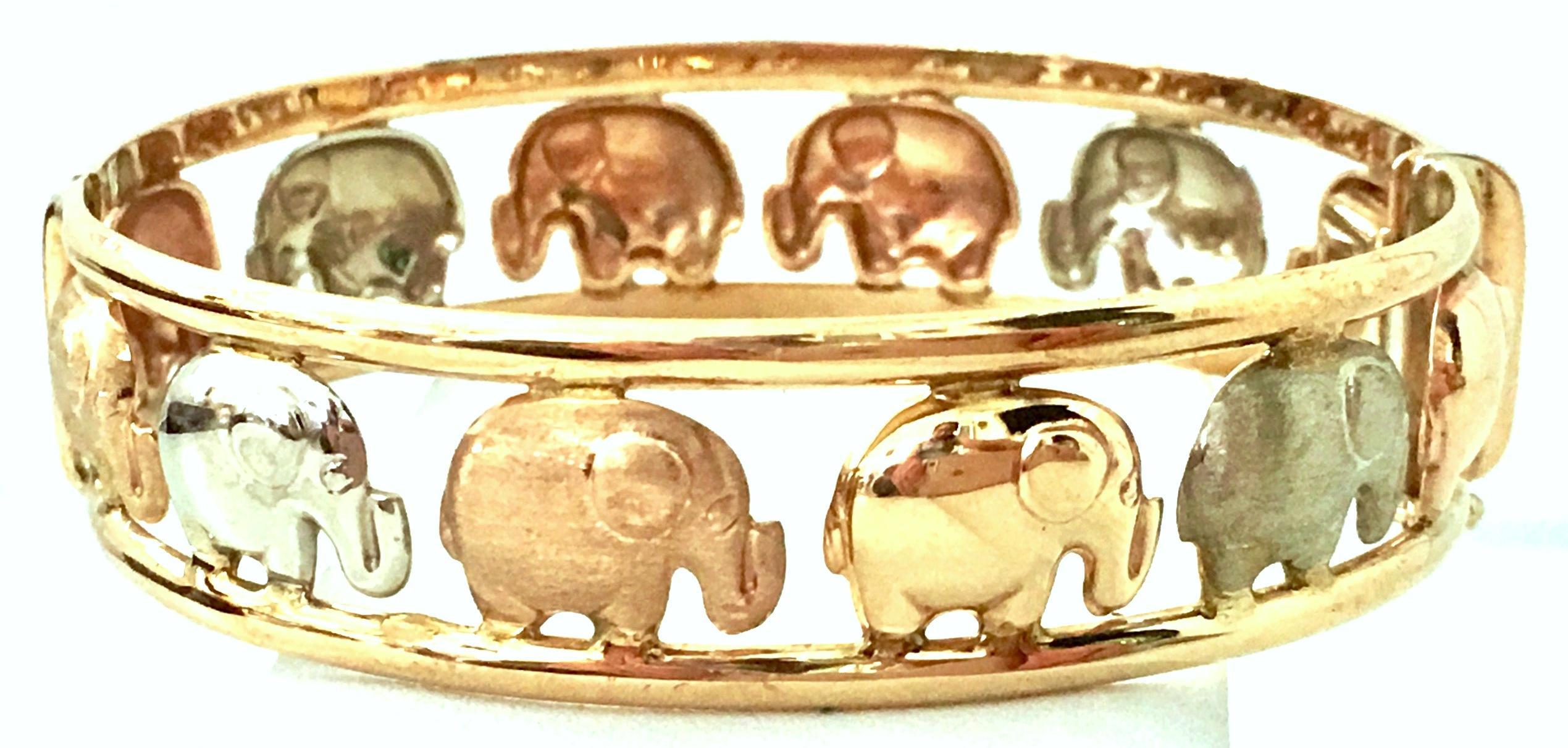 gold elephant bracelet