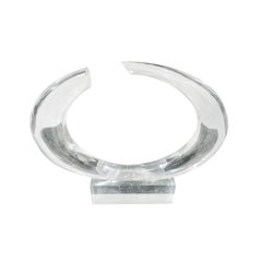 Abstrakte italienische Vintage-Muranoglas-Skulptur von Pino Signoretto aus dem 20. Jahrhundert