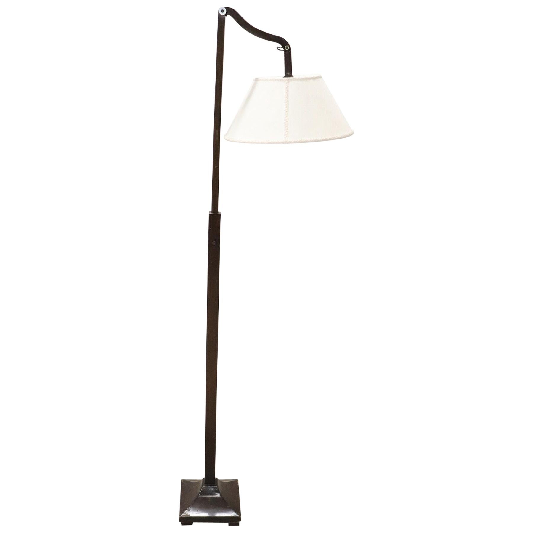 20th Century Italian Adjustable Floor Lamp in Wood