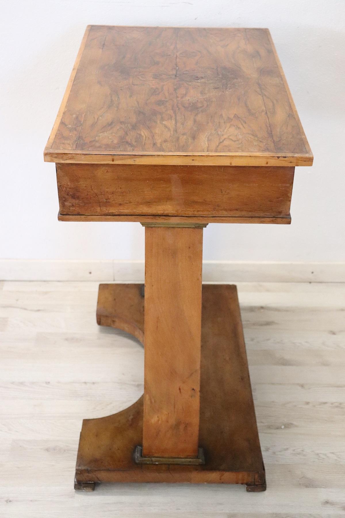 20th Century Italian Art Deco Briar Root Walnut Side Tables 6