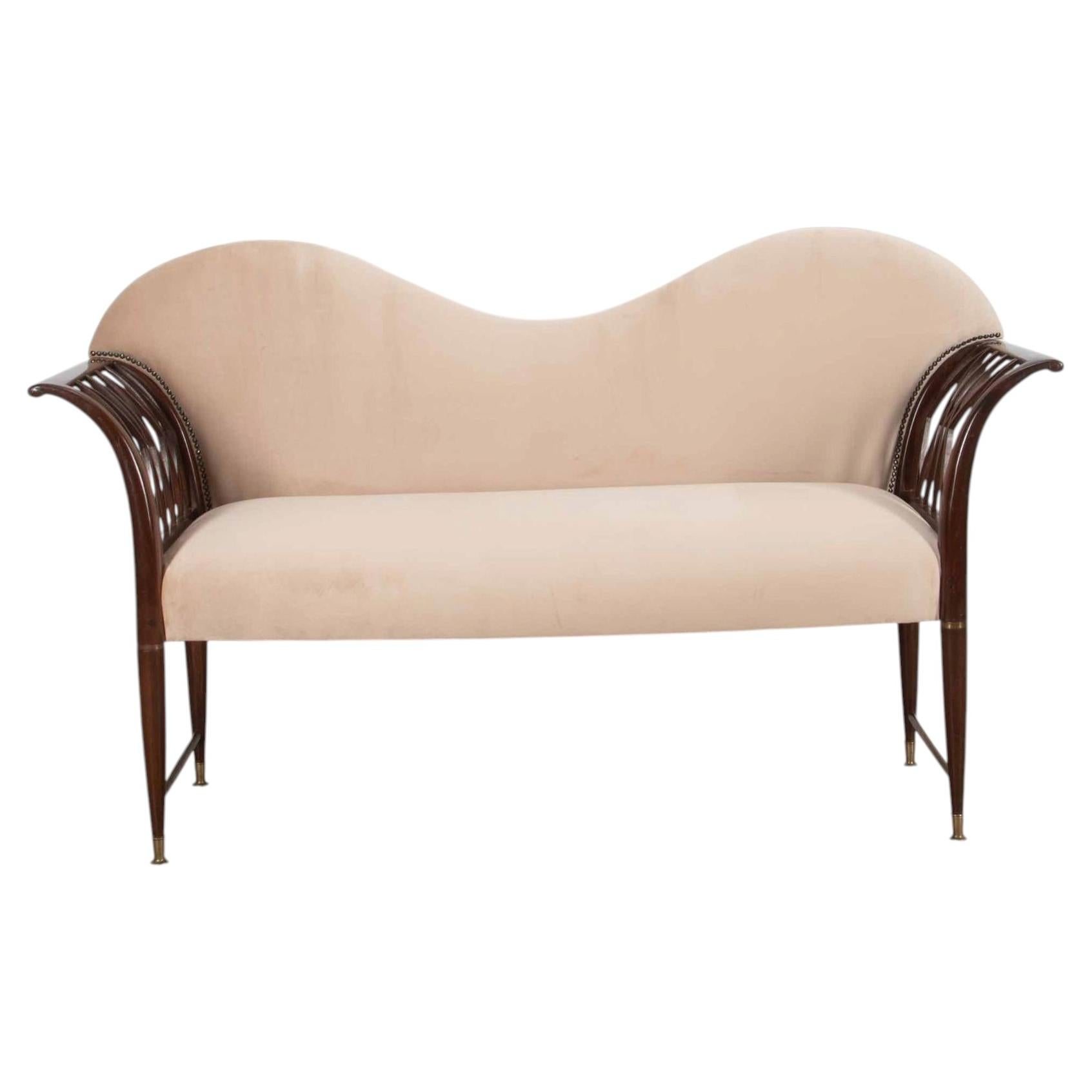 20th Century Italian Art Deco Sofa For Sale