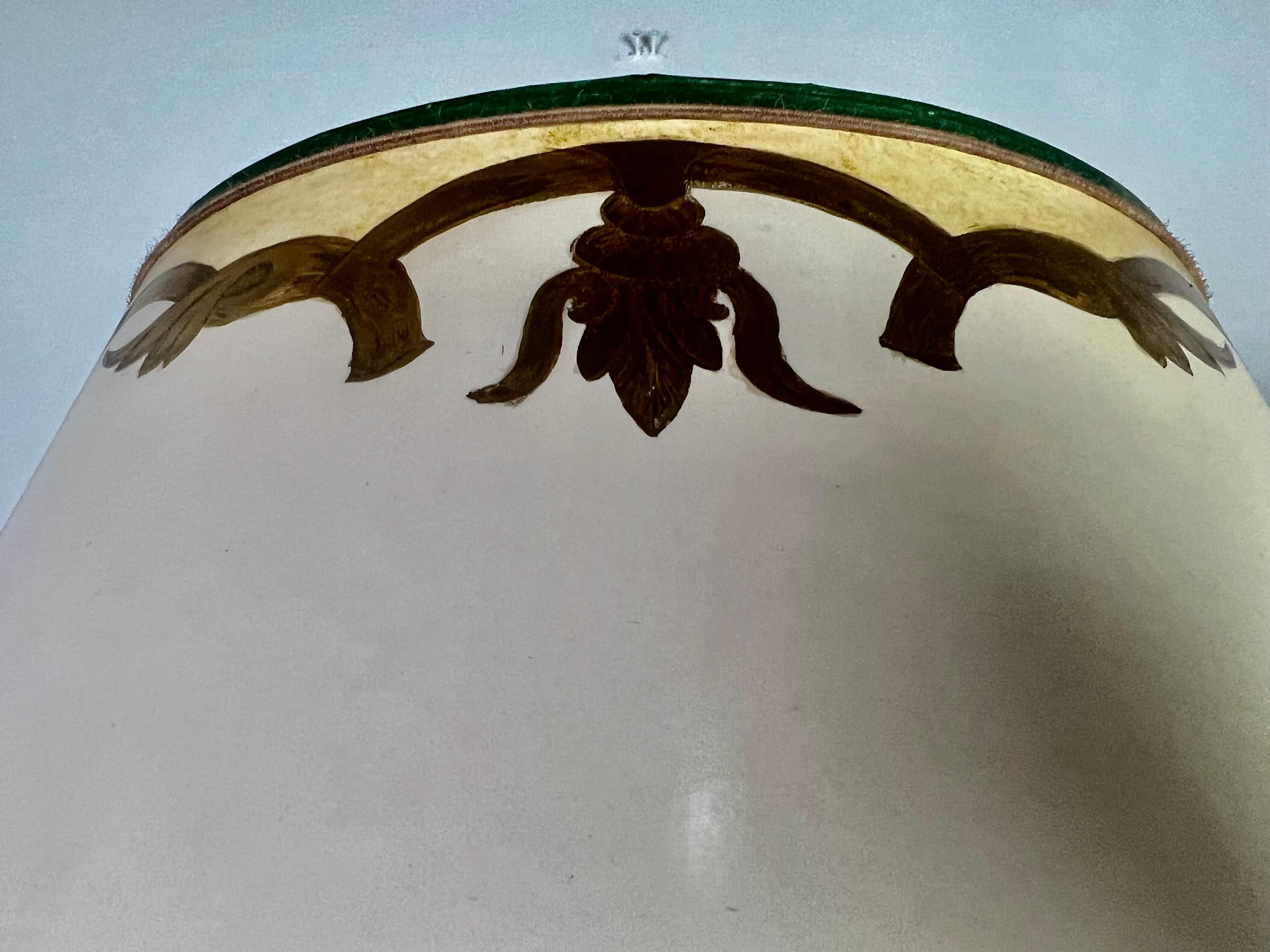 20th Century Italian Art Glass Lamps with Parchment Shades, Pair For Sale 1