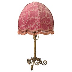 20th Century Italian Art Nouveau Gilded Bronze Table Lamp