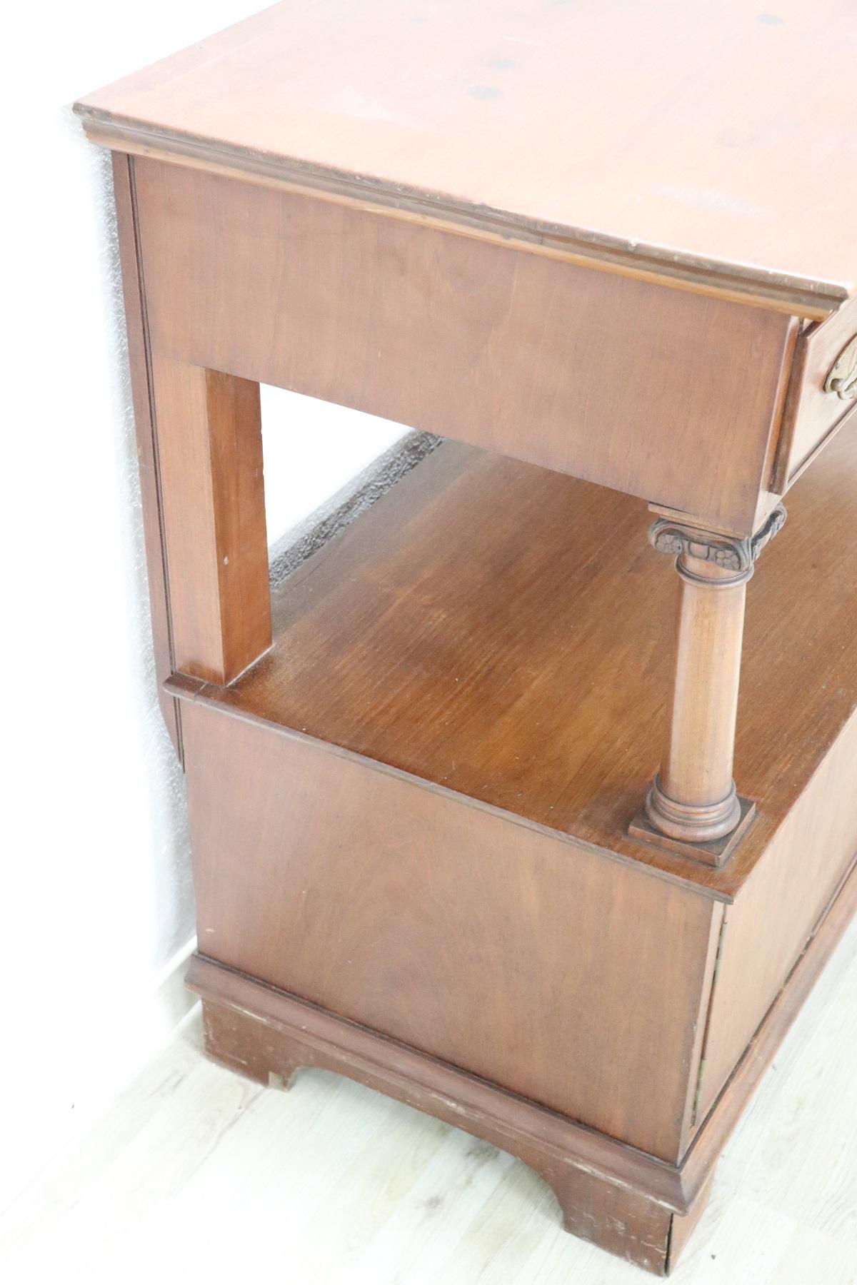 20th Century Italian Art Nouveau Important Mahogany Console Table by Ducrot 7