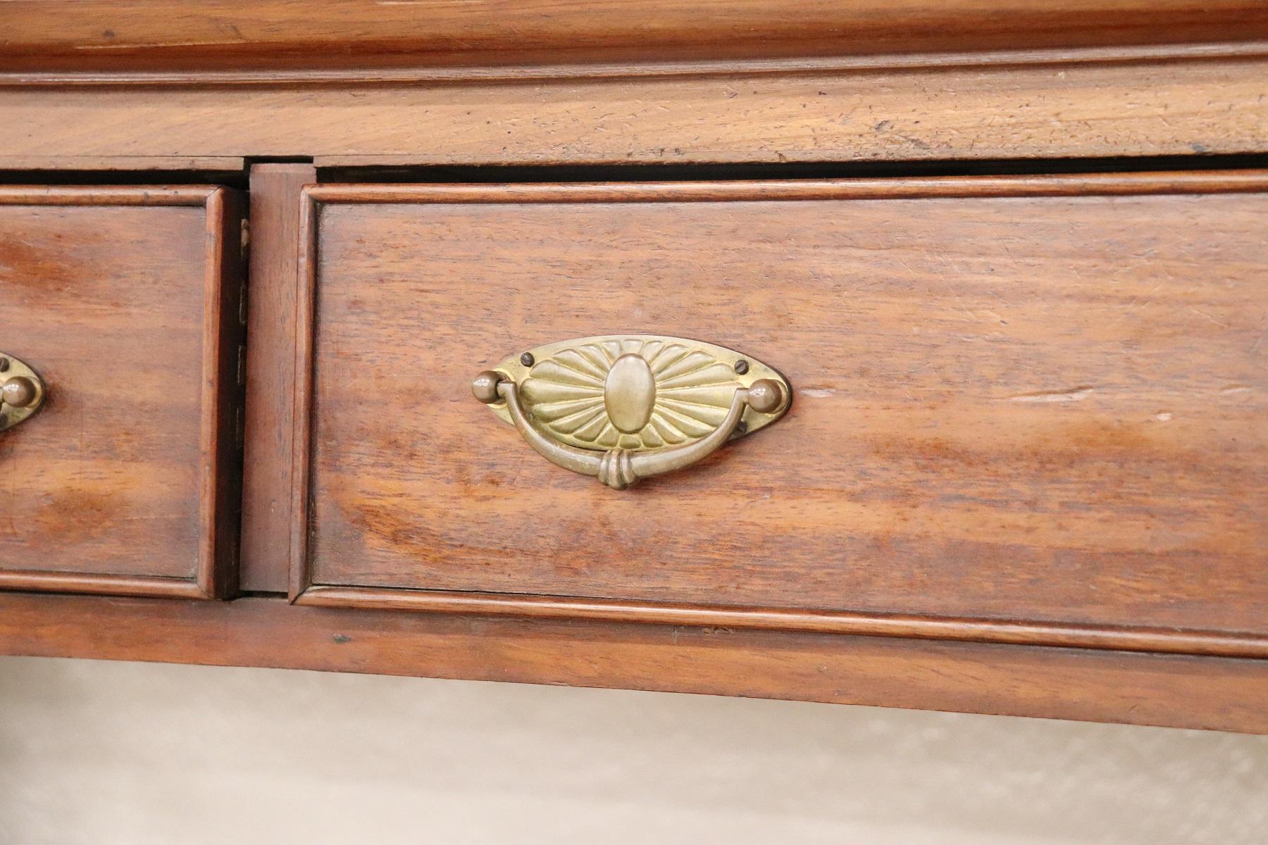 20th Century Italian Art Nouveau Important Mahogany Console Table by Ducrot 1