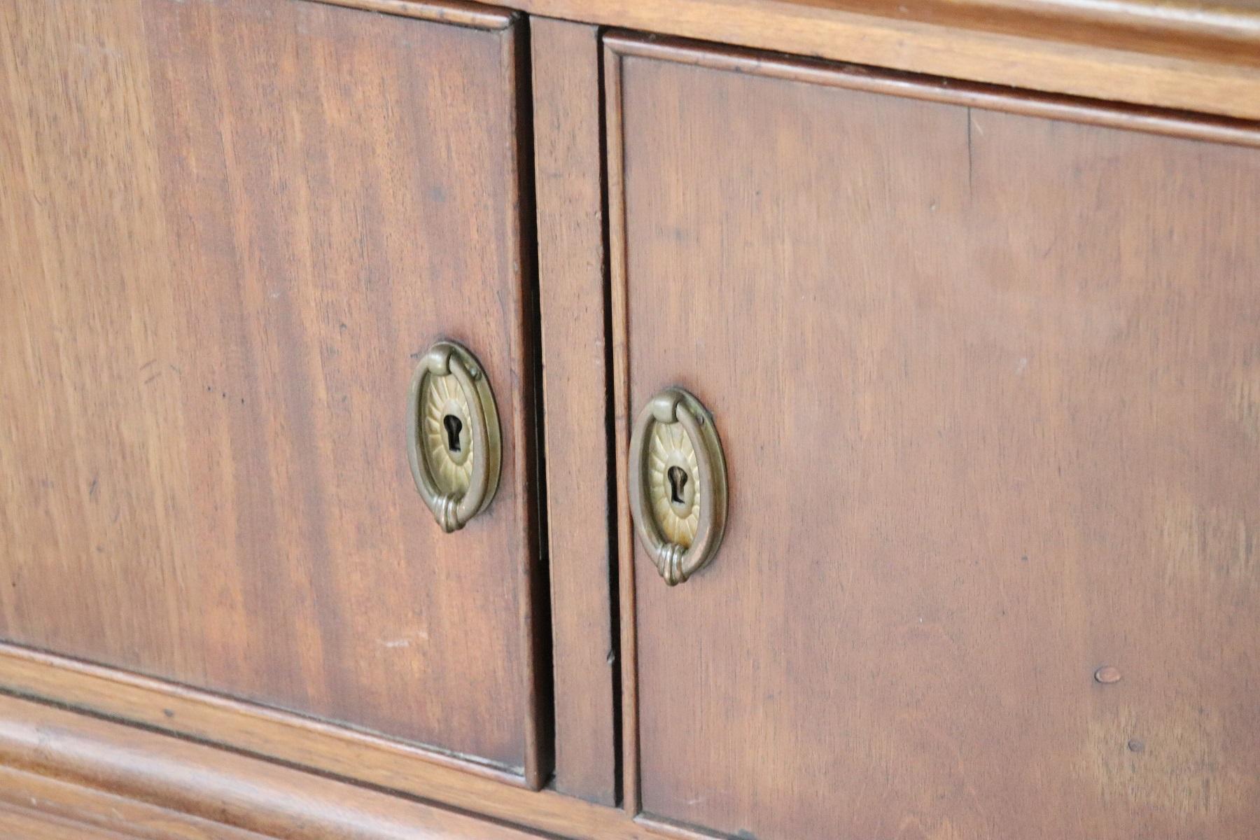 20th Century Italian Art Nouveau Important Mahogany Console Table by Ducrot (Mahagoni)