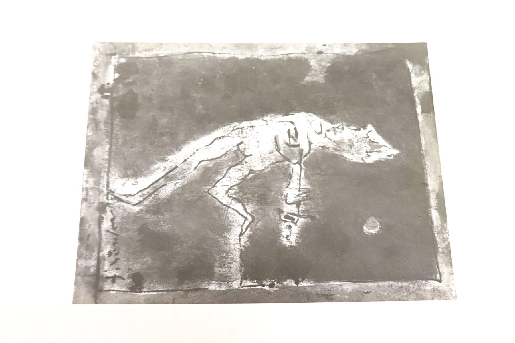 Tempera sur papier de Franco Rognoni, artiste italien du 20e siècle Excellent état à Casale Monferrato, IT