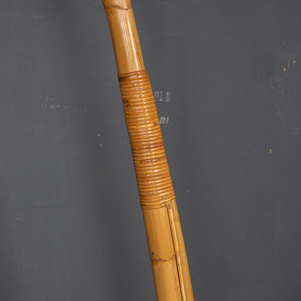 20th Century Italian Bamboo Arc Floor Lamp by Vivai del Sud, circa 1970 For Sale 7